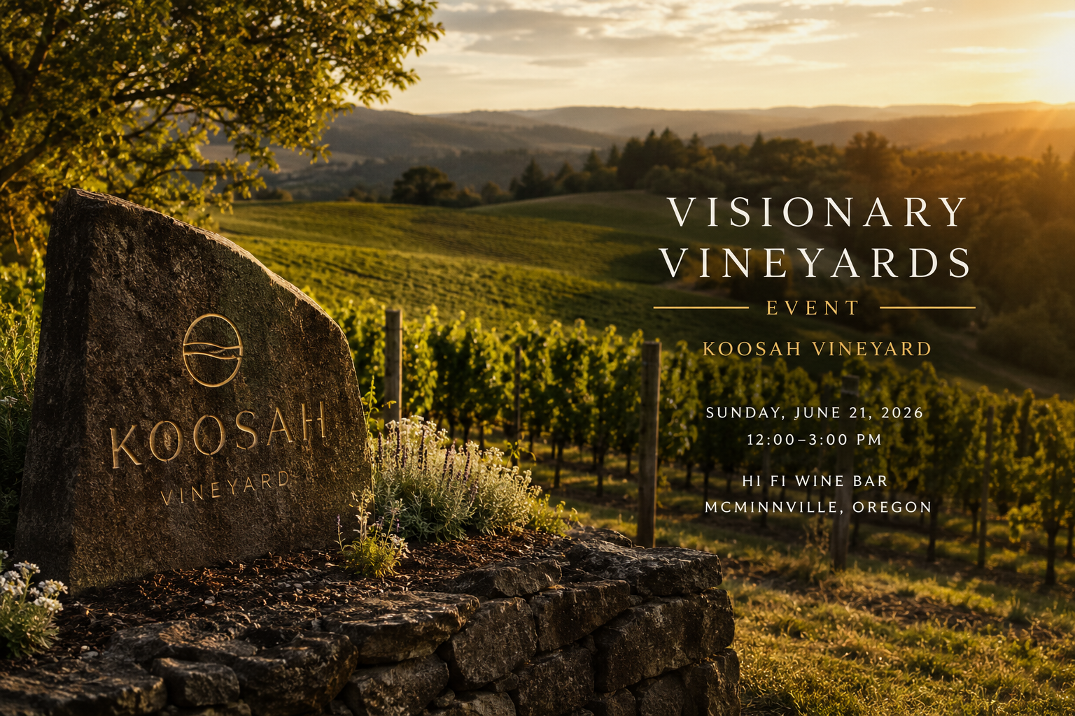 Visionary Vineyards Event — Koosah Vineyard