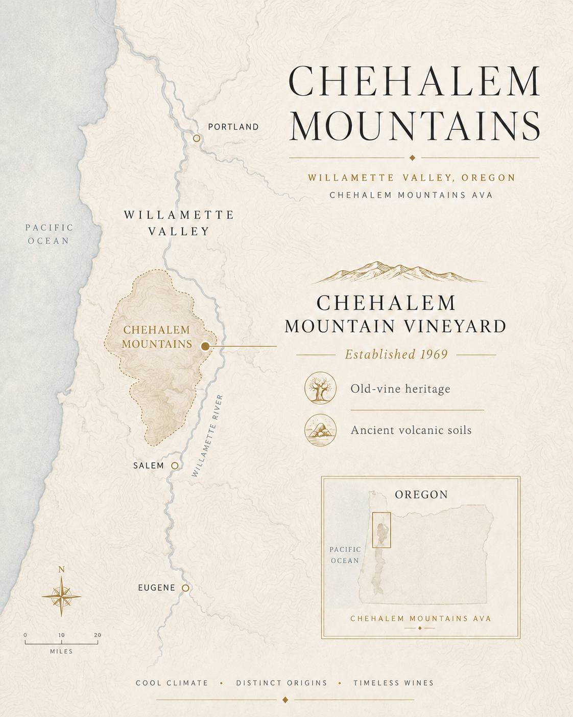 Chehalem Mountain Vineyard map