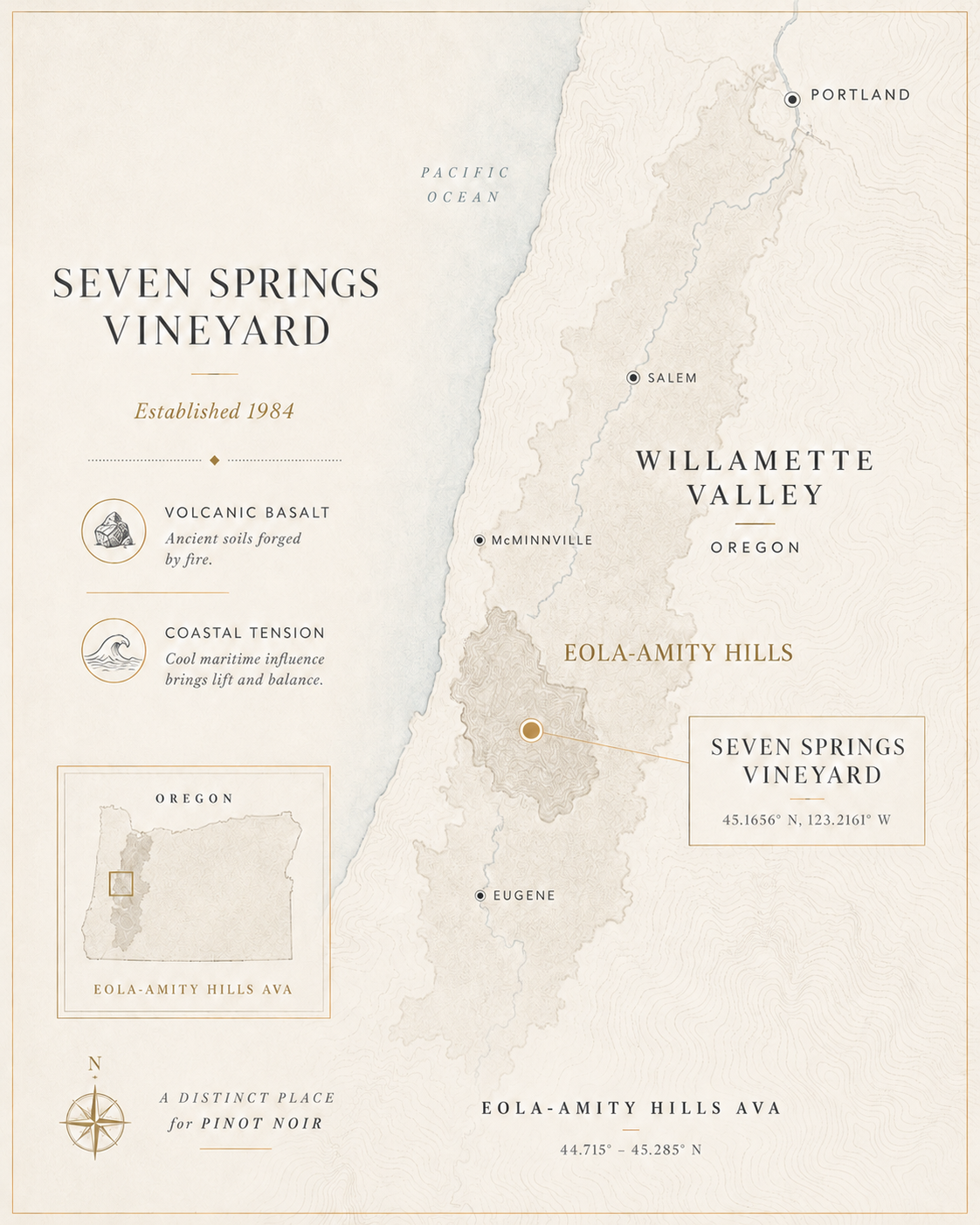 Seven Springs Vineyard map